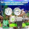 New Co2 Equipment Regulator Magnetic Solenoid Two Gauge Bubble Counter for Aquarium Service 220V To 240V