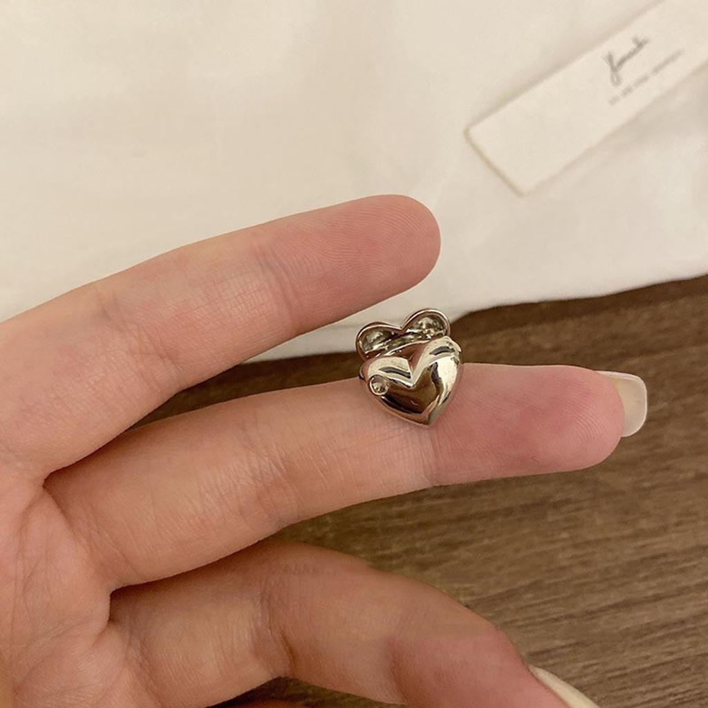 Heart Non Pierced Stud Earrings Minimalist Tiny Heart Stud Earring Jewelry Birthday Valentines Day Gifts for Women Girl