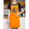 Anime Tecknad Förkläde Vattenfläckbeständigt Orange Kock Matlagning Kök BBQ Arbetsförkläden med Fickor för Män Kvinnor