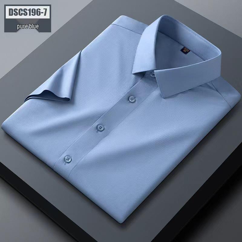 Men's High-End Mulberry Silk Long-Sleeve Casual Shirt - Autumn Tencel Drape, Non-Iron