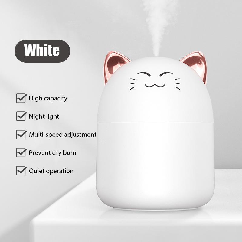 Cute Pet Humidifier Mini Office Desktop Essential Oil Aroma Diffuser Car Purifier Air Humidification USB Small Home Fog Sprayer