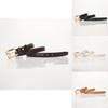 Minimalist Pu Leather Belt For Women With Alloy Pin Buckle Casual Office Style