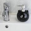 480ml Ceramic Soap Dispenser Black Cat Design Lead-free Soap Holder Cartoon Animal Design Shampoo Dispenser Bathroom Decor
