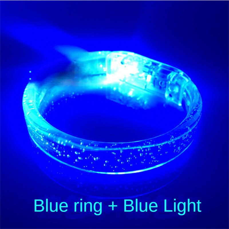 1/3/5Pcs Led Glow Bracelets Wristbands Acrylic Glow In The Dark Party Supplies Neon Light Up Bracelet Toys Wedding Party