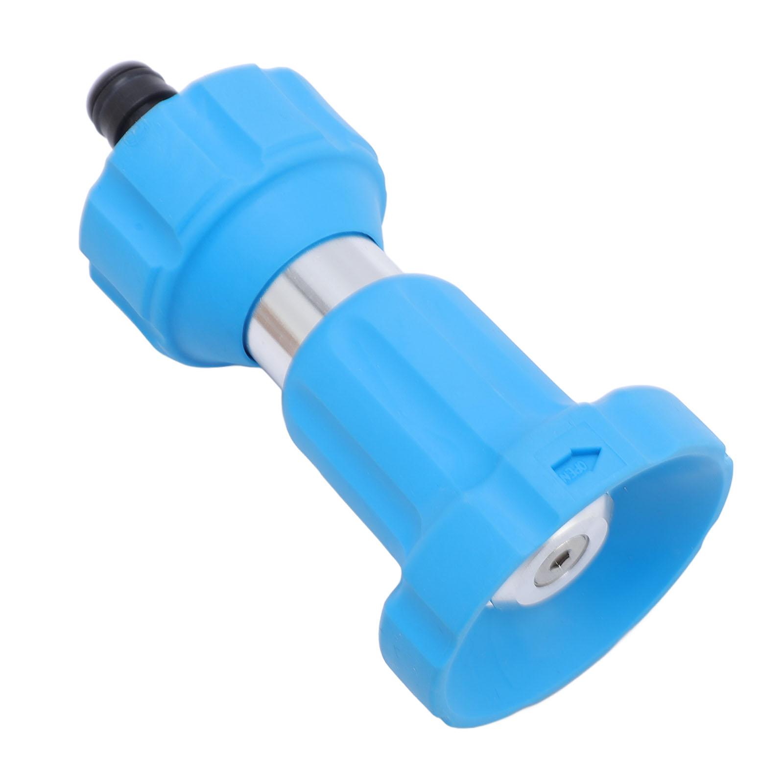 

Garden Hose Nozzle Stainless Steel Fireman Style Heavy Duty Hose Nozzle Sprayer for Plants Watering Car Pet Washing