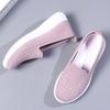 Fashion Spring Summer Breathable Knitted Flats for Women 2025 Comfortable Slip On Mom Shoes Woman Slip On Non Slip Casual Sneaker Female