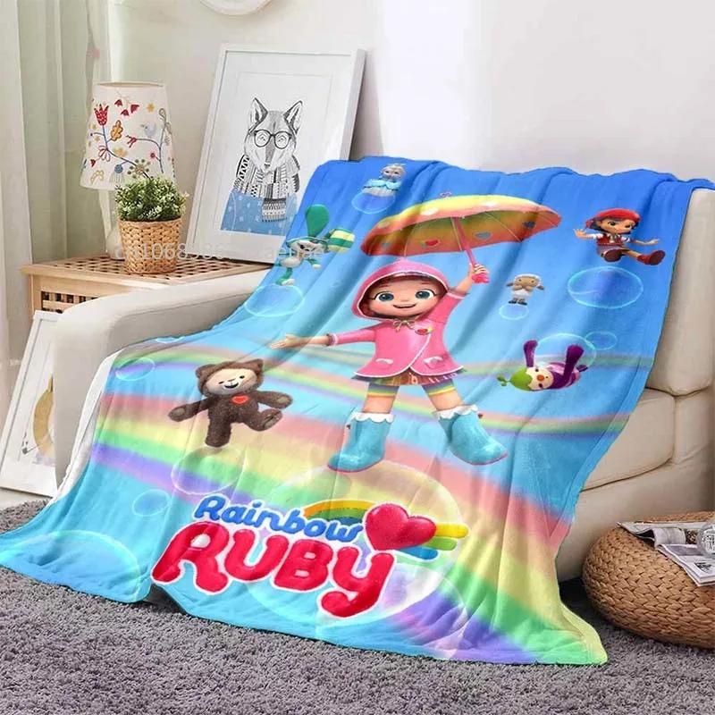 

Cartoon Series Rainbow Ruby Children s Blanket Lulu and Bear Cute Blanket Intelligence and Adventure Blanket Photo Customized 80x120cm