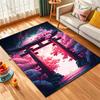 Japanese Cherry Blossom Shrine Pattern Rug Carpets for Bedroom Living Room Sofa Mat Creative Door Mat Cloakroom Home Decor