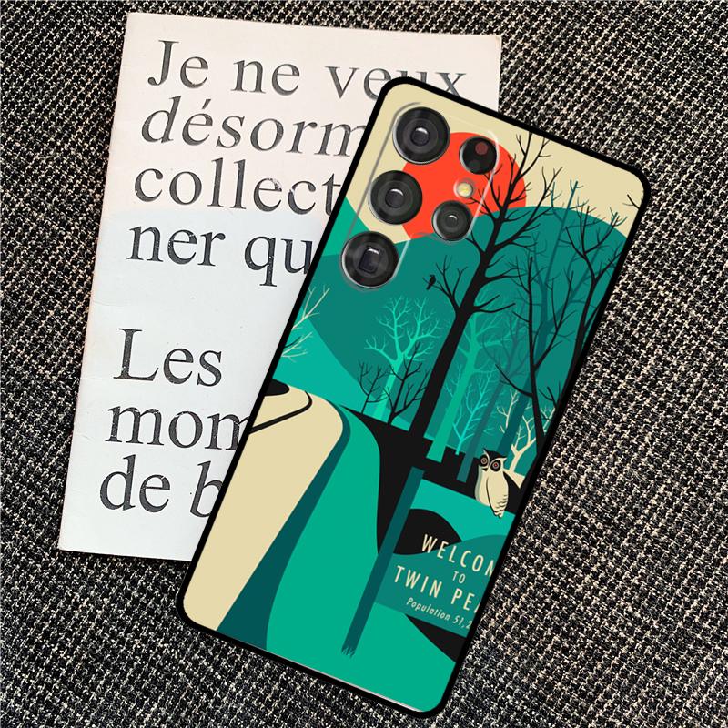Welcome To Twin Peaks Cover For Samsung Galaxy S24 Ultra S22 S23 Plus S20 S21 FE S8 S9 S10 Note 10 20 Ultra Case