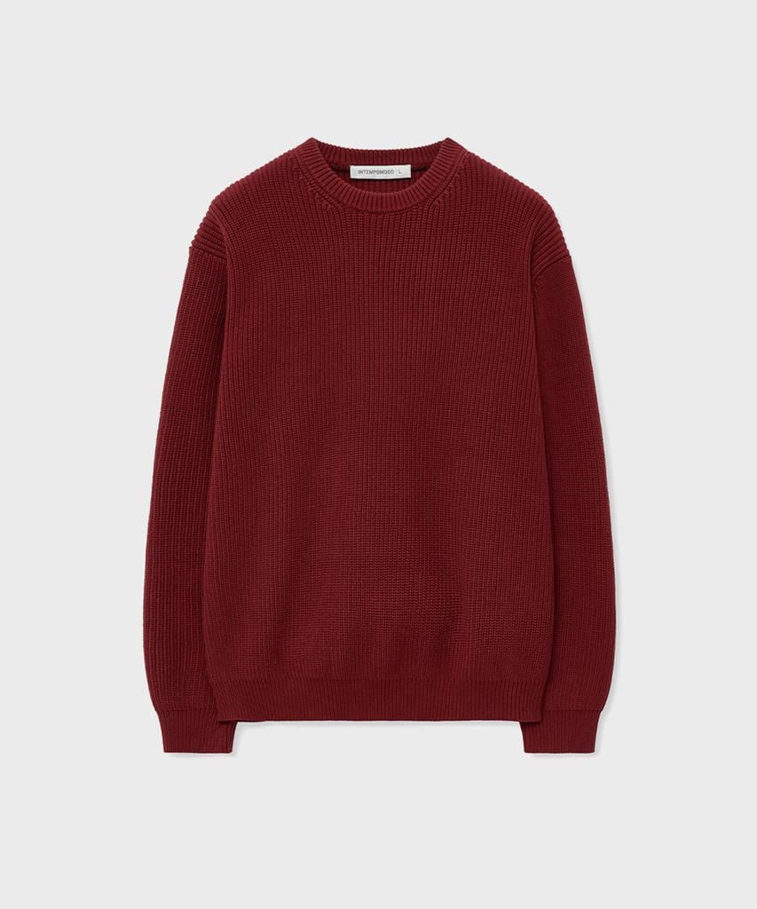 INTEMPOMOOD Hachi Elbow Volume Pullover_Light Blue