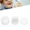 Dental Burs Cleaning Soaking Box Dental Bur Holder Cleaner Round Box Accessory White