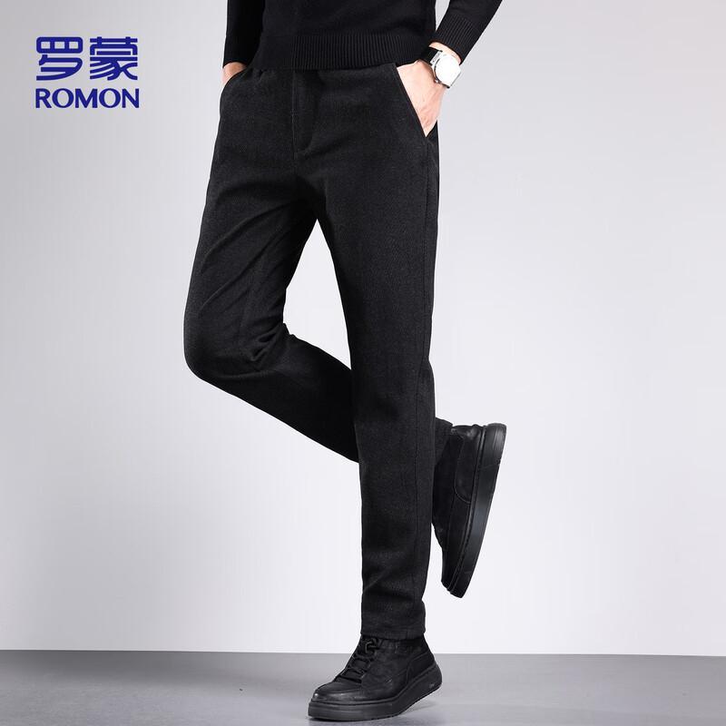 ROMON Men's Autumn/Winter Straight-Leg Casual Business Pants ZH8882