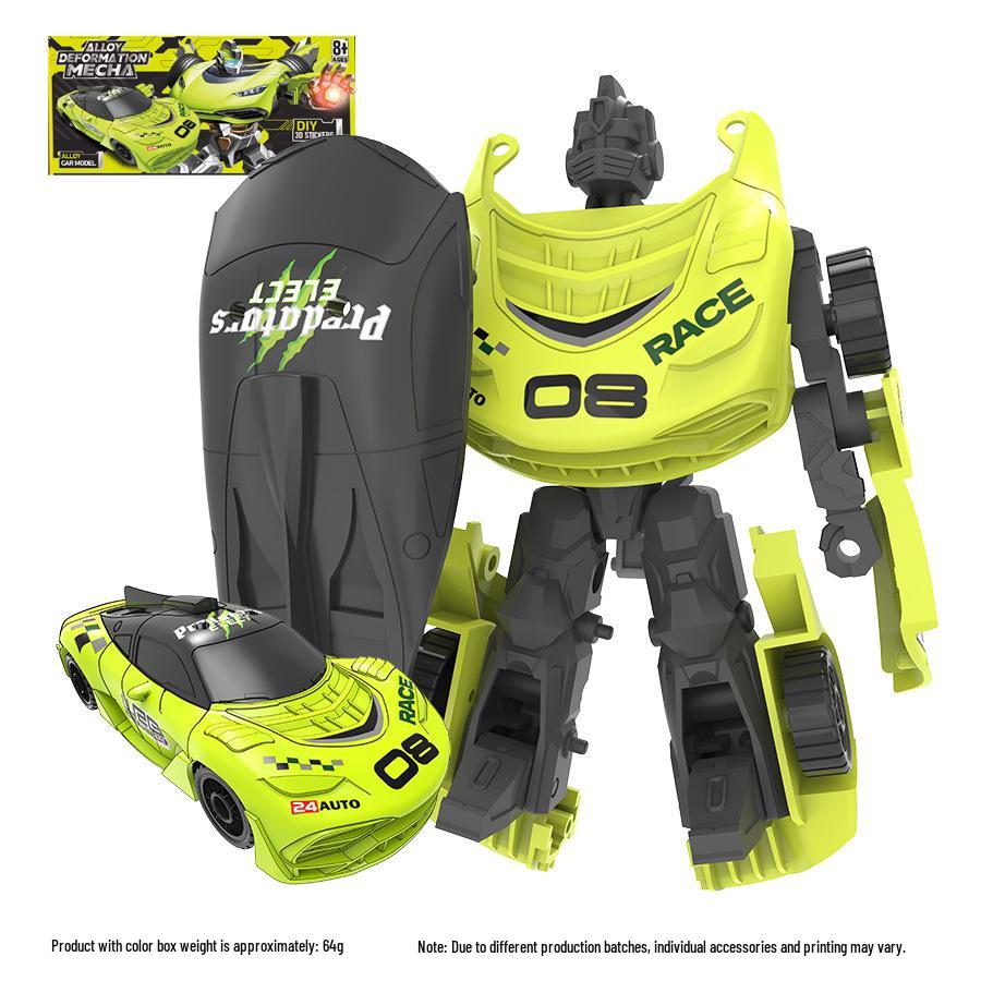 Alloy Transforming Mecha Robot Inertial Car Toy for Kids
