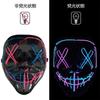 Bornoon Halloween Mask, Cosplay, Illuminated Mask, Cosplay Accessory, LED Illuminated Horror Mask, Perfect for Cultural Festivals, Costume Contests,