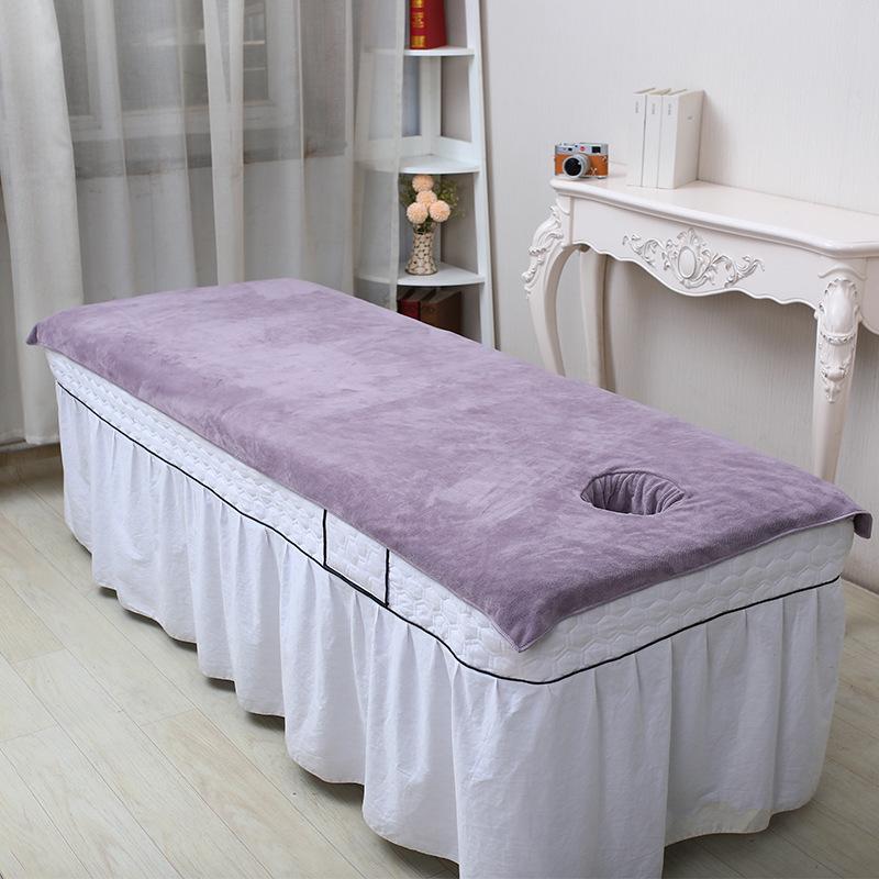 Large Absorbent Bedding Towel with Hole for Massage Therapy Bed