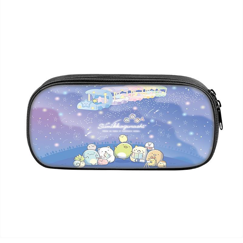 

Sumikkogurashi Character Pencil Bag With Durable Nylon Material For School Use Multi