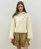 SINOON Wool Blend Hoodie Knit (Ivory)