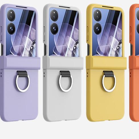 Applicable To Xiaomi MIXFlip Ring Liquid Skin Matte Shell NOVAFlip Folding All-inclusive Anti-drop Protective Cover