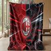Couverture sur le thème de l'AC Milan Couverture douce en flanelle Couverture jetée en peluche Couverture douillette pour canapé et lit pour la décoration de la maison