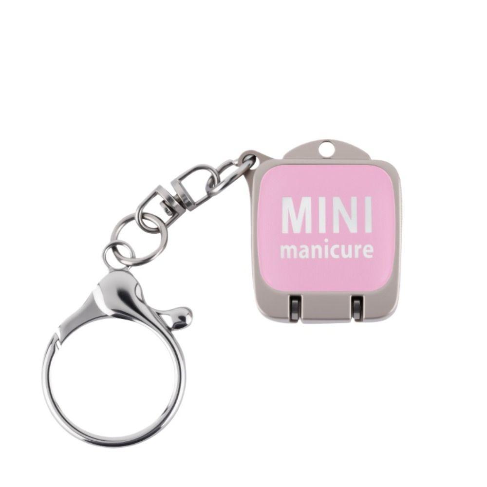 Folding Mini Fingernail Cutter Stainless Steel Toenail Cutter New Nail Clippers  Daily Manicure розовый