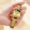 New Top Brand Waterproof Women's Watch Light Luxury Diamond-encrusted Quartz Watch Double Calendar Women's Wristwatch