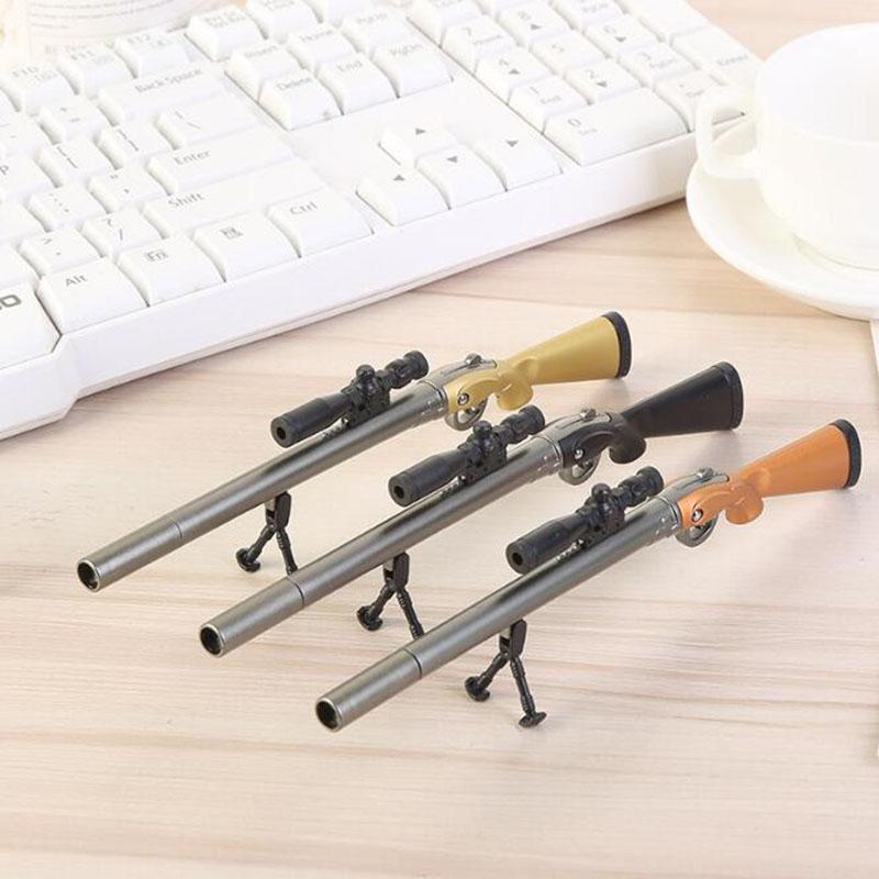 Sniper Rifle Gel Pen Creative Survival Game Gun Toy Gel Pen 0.38mm Black Ink For School Writing Kids Novelty Stationery Gift чёрный
