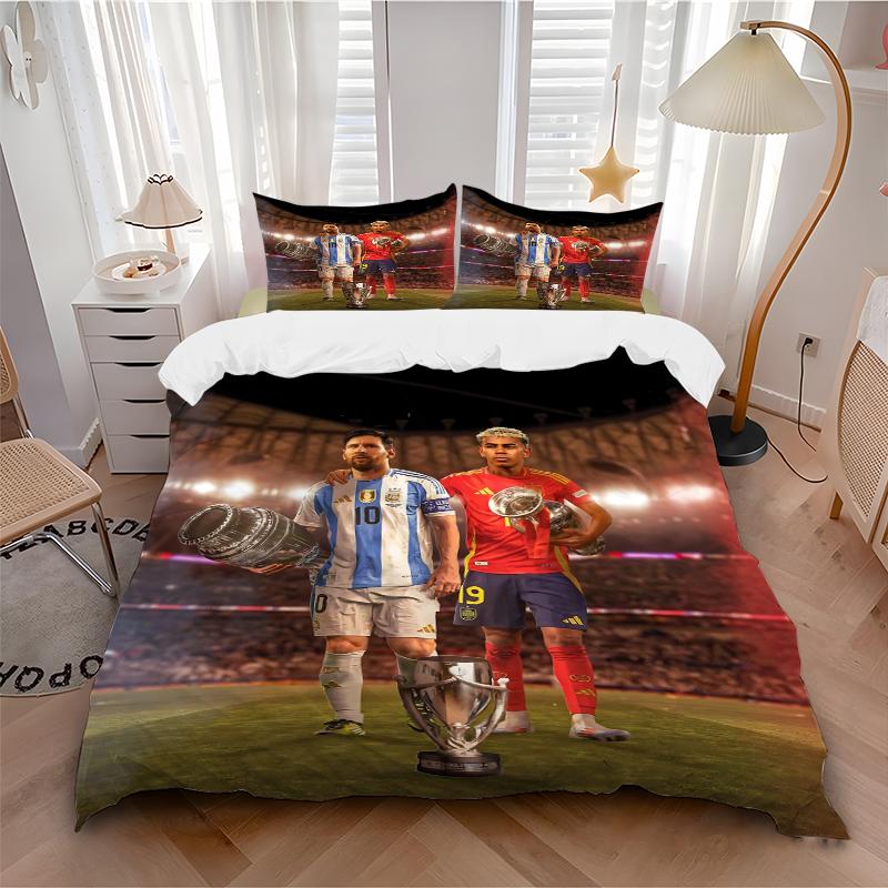 3Pcs Champions Celebration Bedding Sets For All Sizes New 3D Printed Bed Cover Comforter Duvet Cover Pillowcase Bedroom Decoration