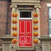 Multiple Style Halloween Pumpkin Door Hanging Sign Paper Halloween Hanging Banner  Haunted House