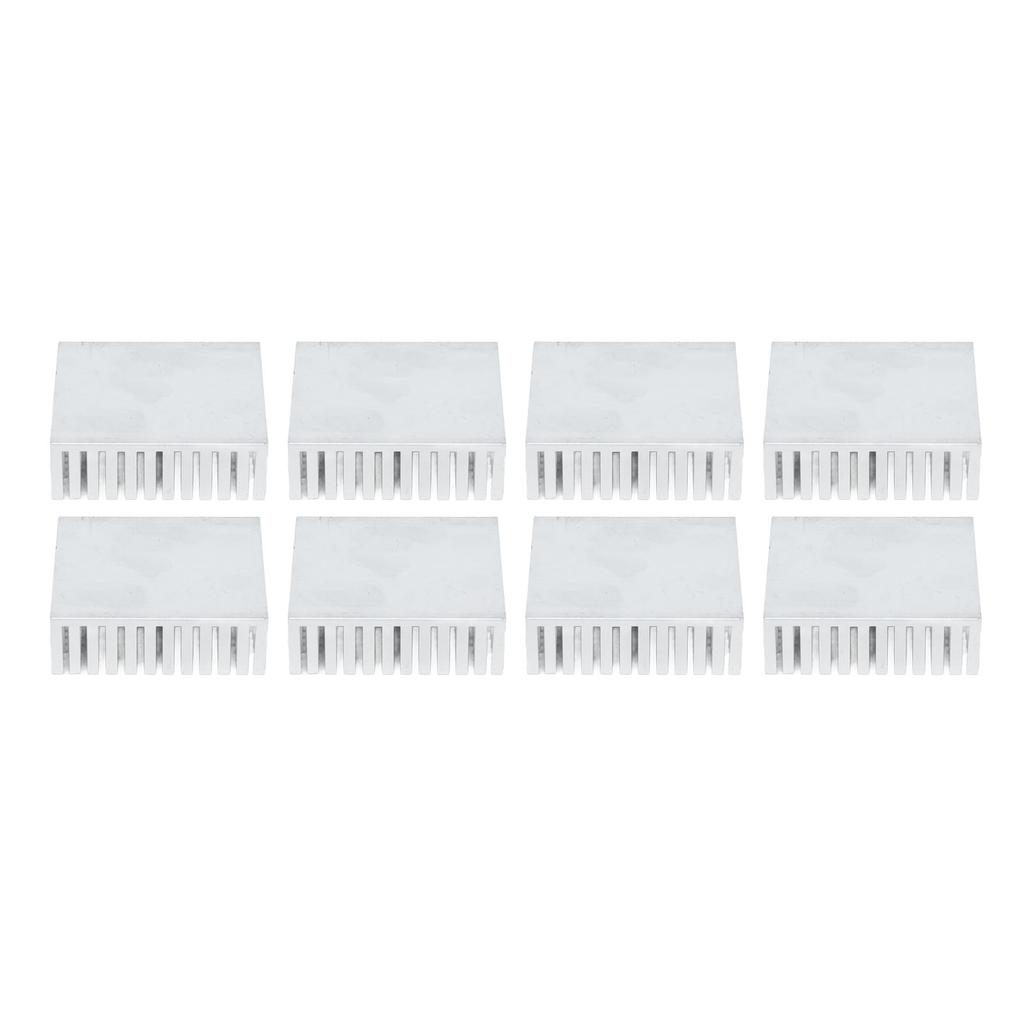 8Pcs Heat Sink Cooling Heatsink Cooler Aluminium Alloy 50x50x15mm Accessory WhiteWithout Back