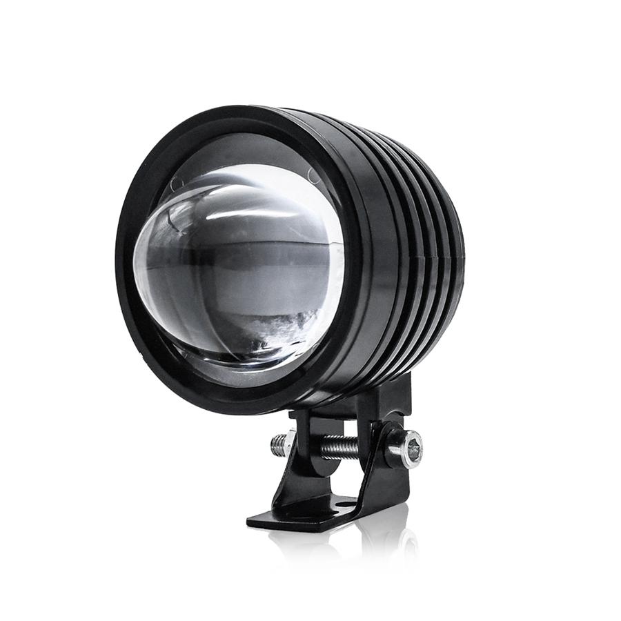 Pair 60W LED Motorcycle Fog Lights Headlight Spotlights Work Lamp Fisheye Lens