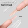 240pcs New Mixed Size False Nail Square Top Short Oval Sandwich Nail Forms Bottom Mold Transparent Nail Mold Extension Work