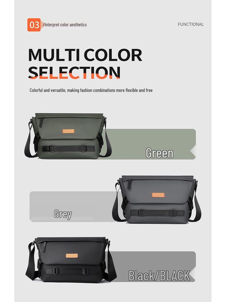 Men's Japanese Casual Trend Crossbody & Shoulder Bag - Functional, Large Capacity Backpack