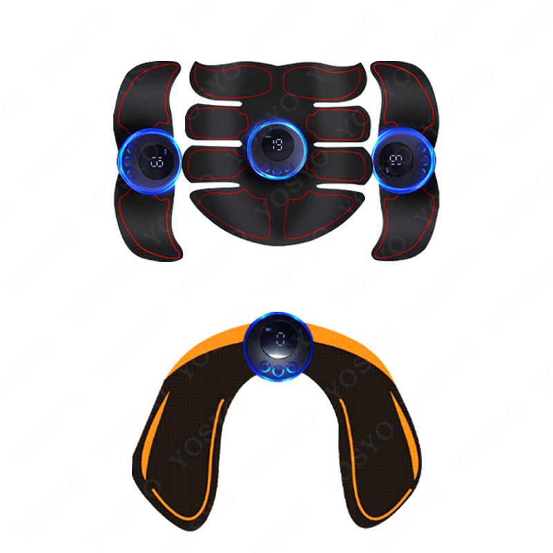 Unbound Muscle Massage Intelligent Fitness Usb Charge Abdominal Hip Joint Trainer Electric Patch Replace Gel
