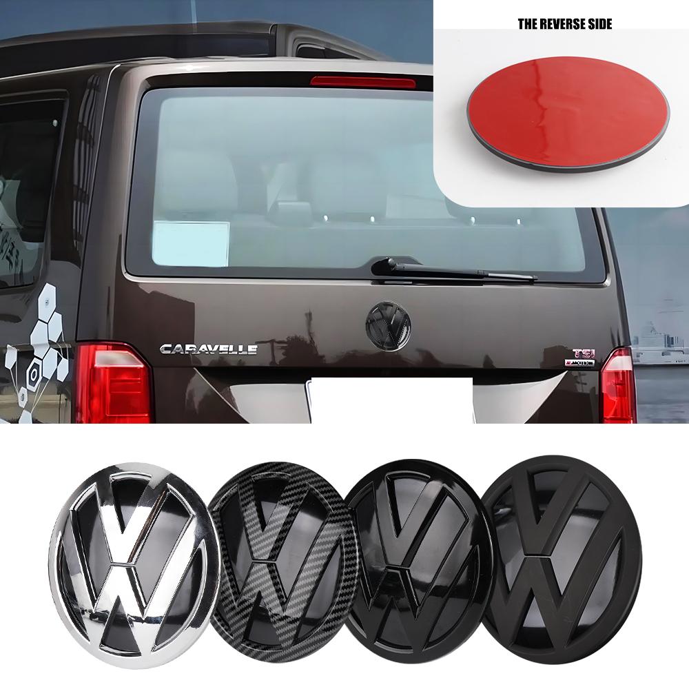 Valve Stems Caps For Volkswagen VW Transporter T5 2010-2015 Car Front Hood Grill Emblem Cover Rear Trunk Badge Sticker Auto Exte Va4