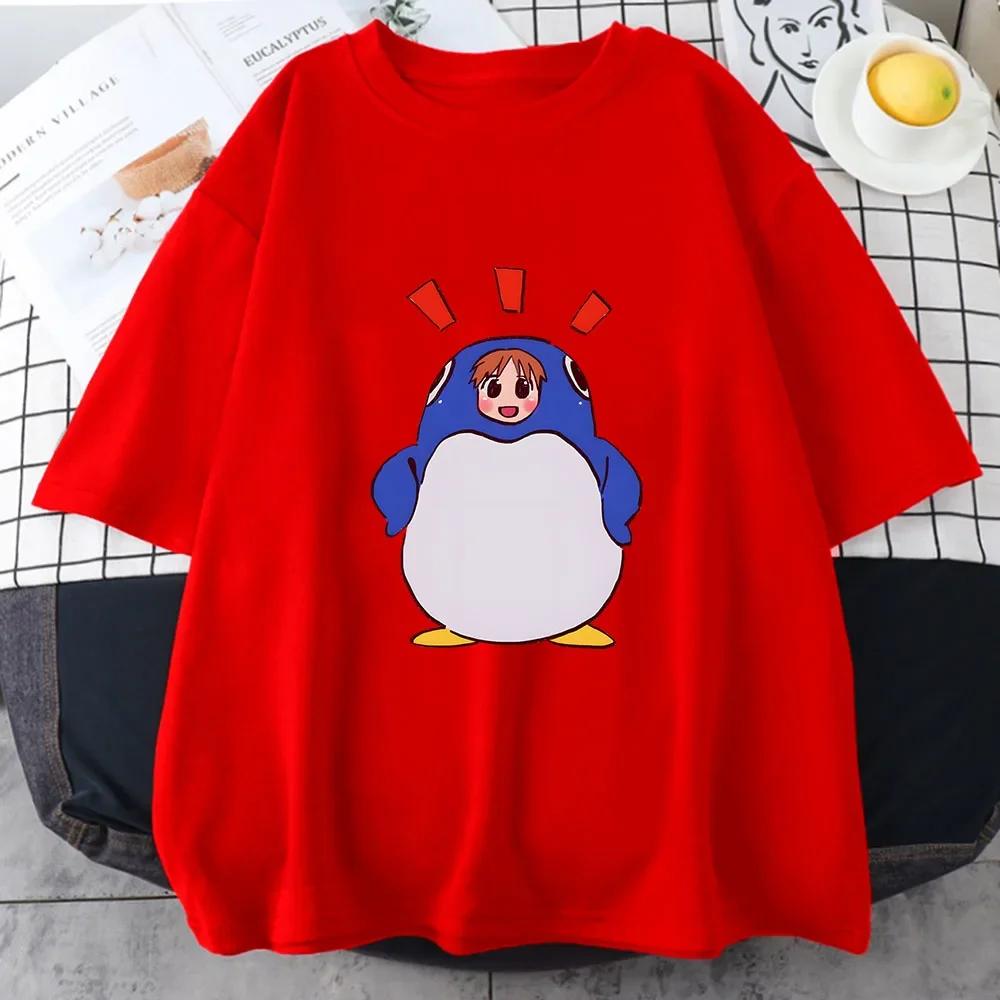 Azumanga Daioh Chiyo Mihama Tshirts Women Summer Penguin Japanese Anime Tshirts Kawaiicute Short Sleeve Streetwear Tee Tops