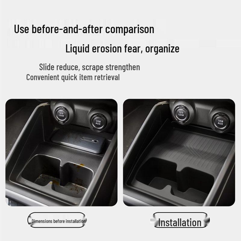Silicone Anti-Slip Cup Holder Mat for 16-24 Suzuki Swift Center Console