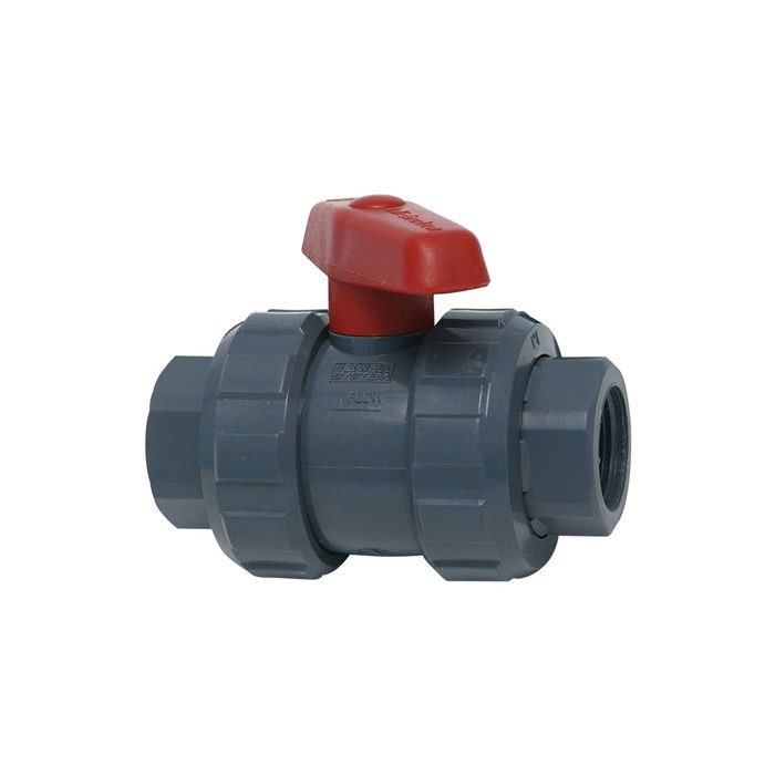 Valve À Bille PVC 1" - Aqua Control - 1 Pièce - Anti-UV - Noir - Mixte