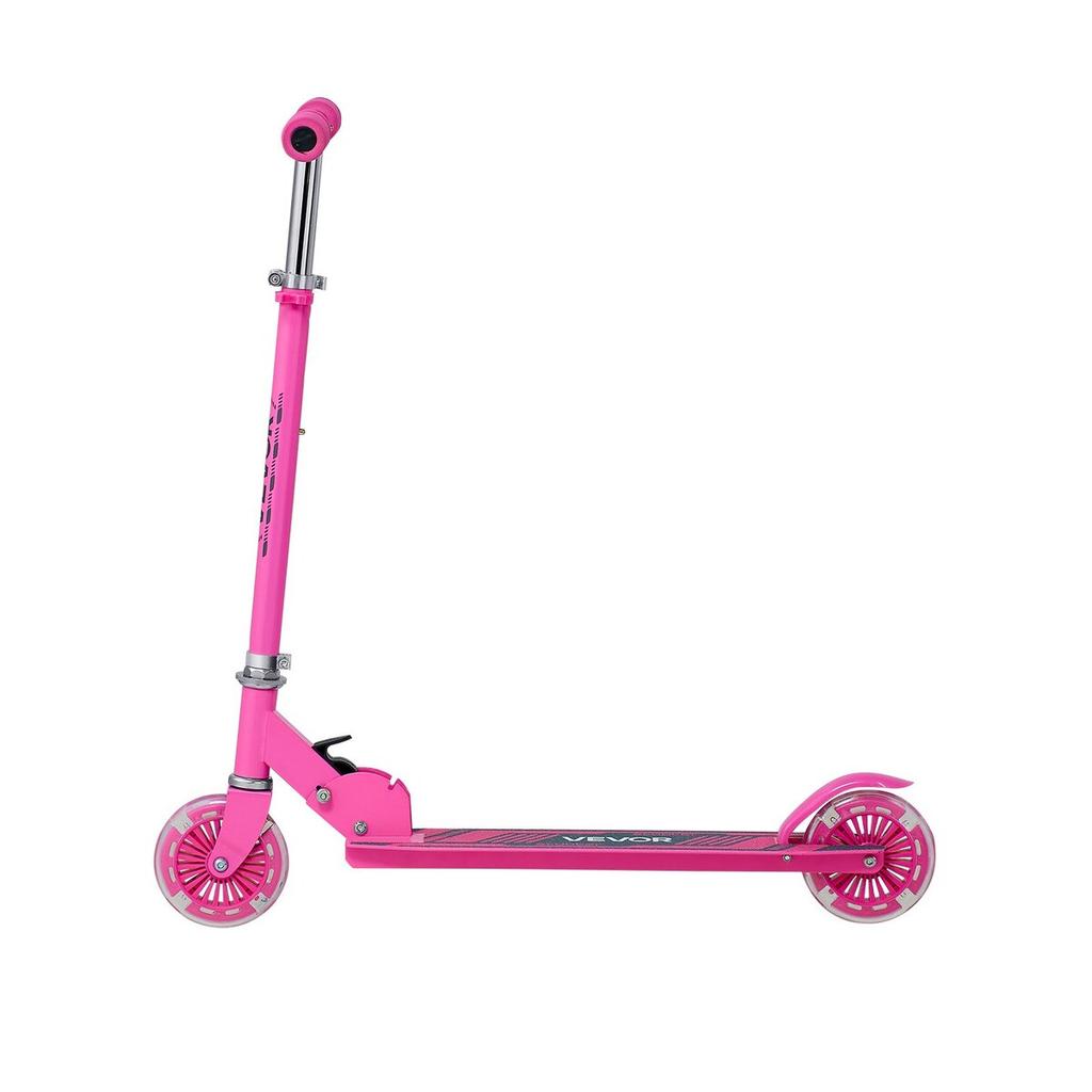 Kick Scooter for Kids Ages 3+, 2-Wheel Toddler Scooter with Light-Up Wheels, Adjustable Height Handlebar, Wide Anti-Slip Deck, Foldable Lightweight