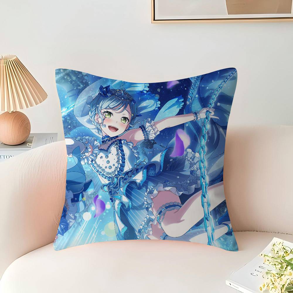 BanG Dream-Hikawa Hina Pillow Anime Pillow Sofa Bed Head Pillow Cover Cushion Cover 45x45 Cm Fashion
