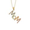 Aesthetic MOM Necklace Jewelry Gift for Mother's Day Trendy Zircon Letter Clavicle Chain  Overlay