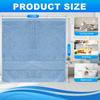 6 Pack 100% Cotton Wash Cloth, 13x13 Inch Highly Absorbent and Soft Feel Fingertip Towels, Machine Washable Washcloths for Bathroom, Gym, Hotel, Spa
