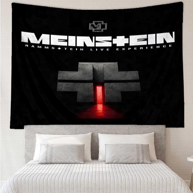 Rammstein Tapestry, Wall Hanging Tapestry, Pattern Tapestry for Dorm Bedroom Living Room Wall Art Photography Backdrop