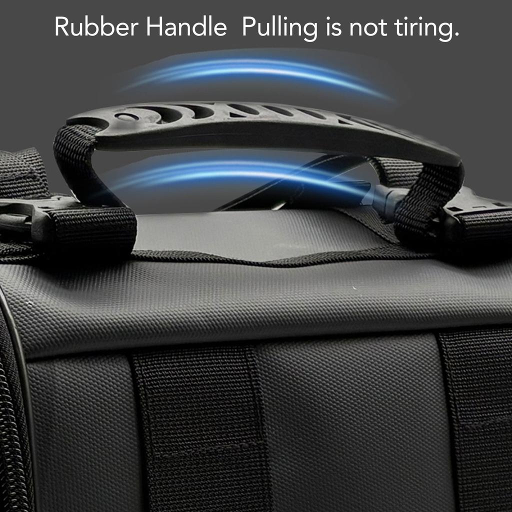 Motorcycle Tail Luggage Bag 20L-30L Expandable Multi Pockets Motorbike Trunk Storage Bag with Rain Cover and 4 Mounting Straps