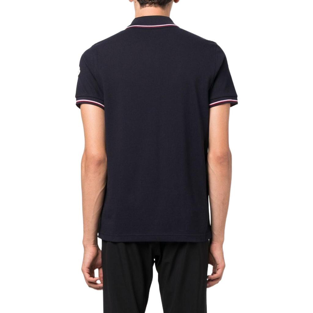 Moncler Logo Stripe tipping Polo Shirt H20918A000128455677X
