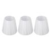 3pcs Fabric Lampshade Pleated Clip On Decorative Lamp Shade for Wall Table Lamp Modern E14 Candle Ch