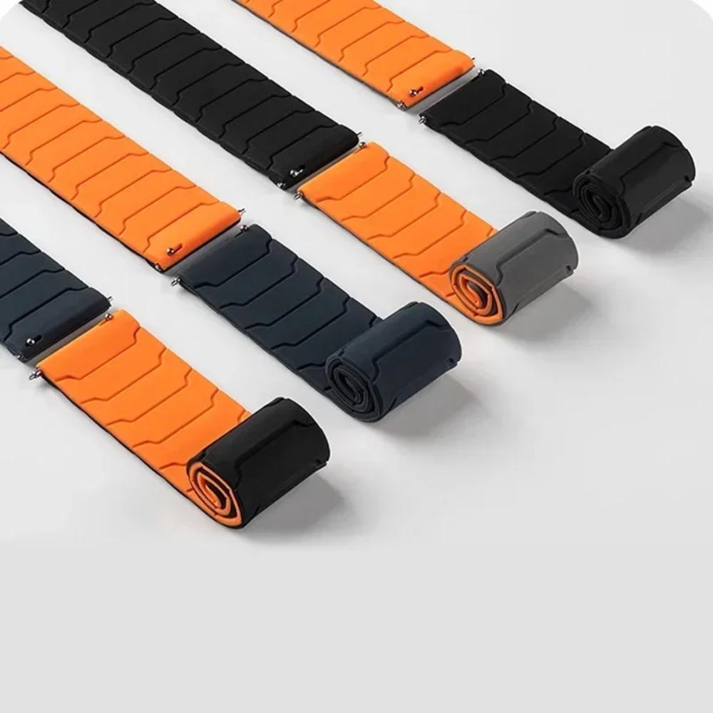 20mm 22mm 18mm Silicone Magnetic Loop Strap for Samsung Galaxy Watch 7/6/5 Active 2 Amazfit Bracelet HUAWEI Watch GT 2e 3 Band