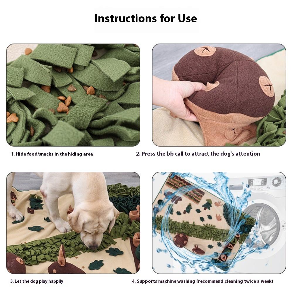 New extra-large forest pet sniffing pad, educational, hidden food, anti-choking, energy consumption, dog sniffing pad