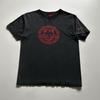 Camiseta Vintage Spitfire Talla Pequeña Ruedas de Skateboard Logo de Llama Arte Negro Desgastado Camiseta Unisex