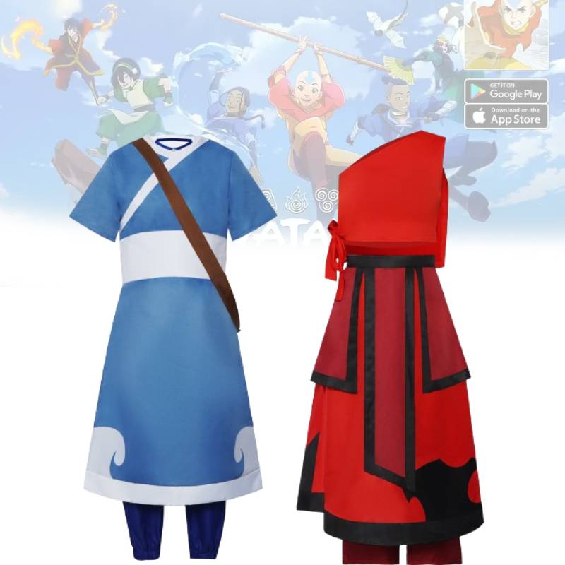 Avatarsett Cosplay Mote Komfortabel Enkel Kjole Jente