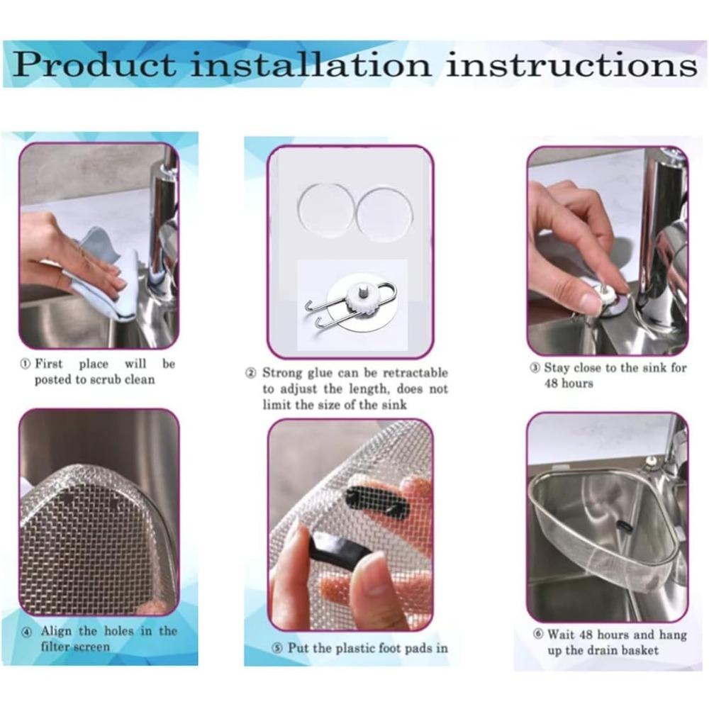 Küchenspüle Edelstahl Siebkorb zum Sammeln von Speiseresten Spülmaschinenfest Küchenwerkzeug zum Abtropfen und Spülen